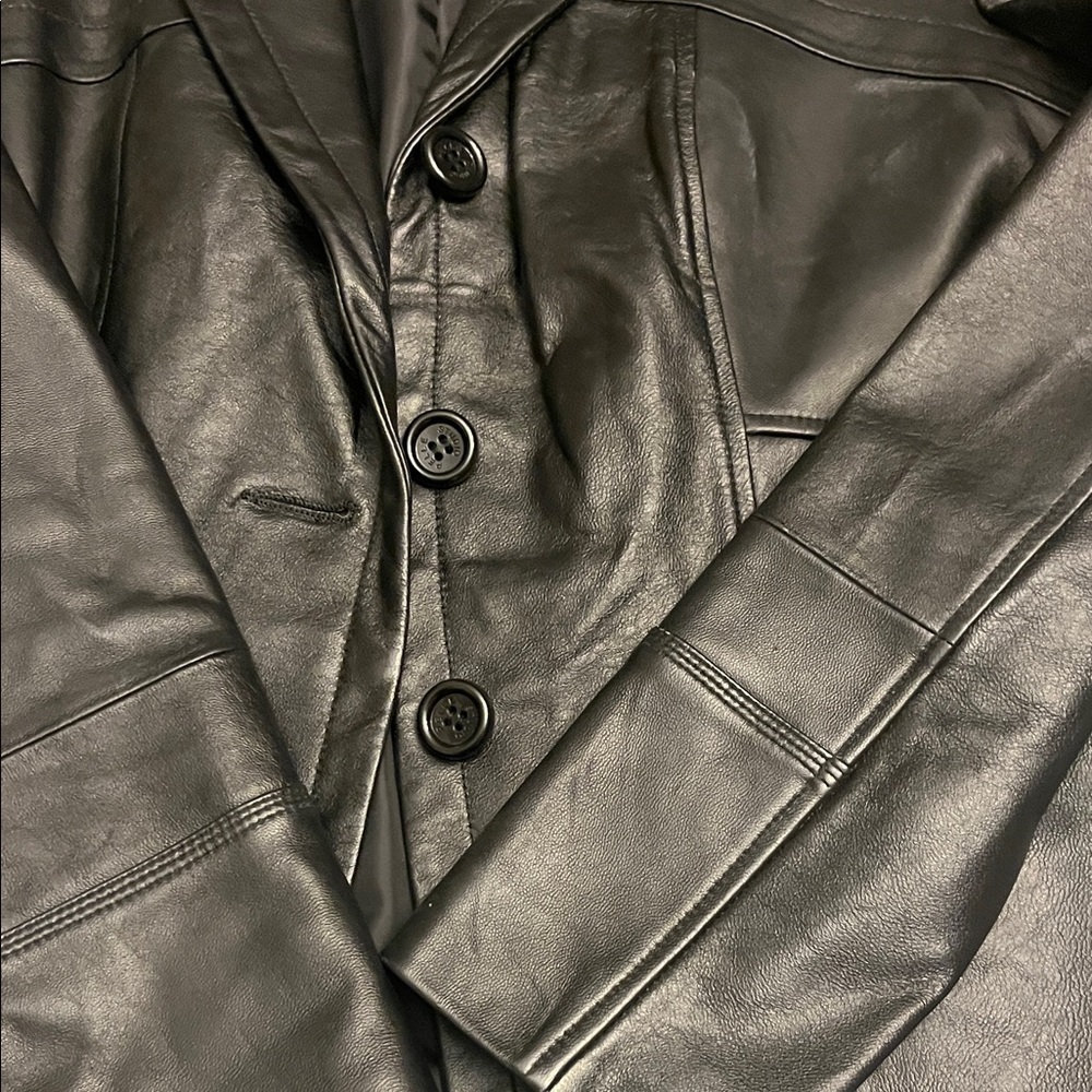 Pelle Studio Women's Classic Black Leather Jacket size L BRAND NEW - Picture 8 of 14